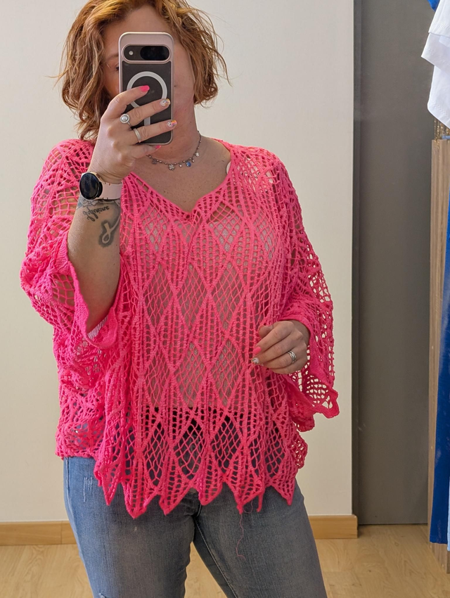 maille bohéme rose TU 44/50