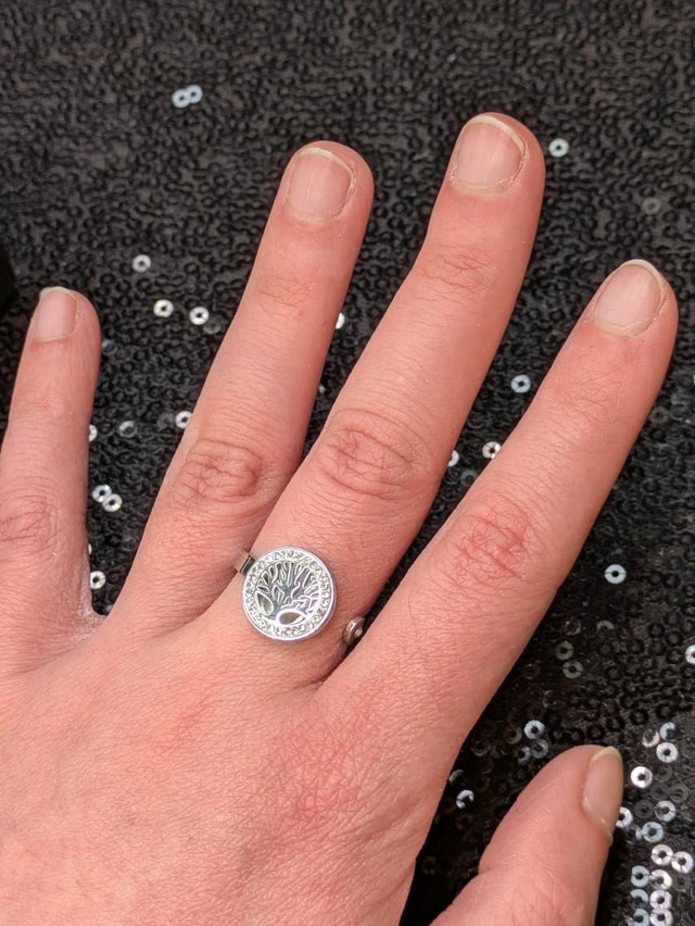 Bague arbre de vie strass 