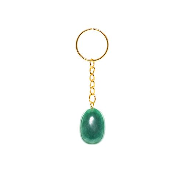 porte clef aventurine verte
