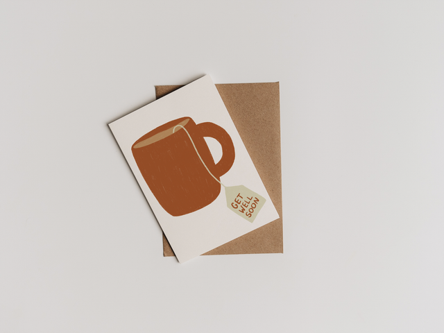 "Get Well Soon" Mug Card