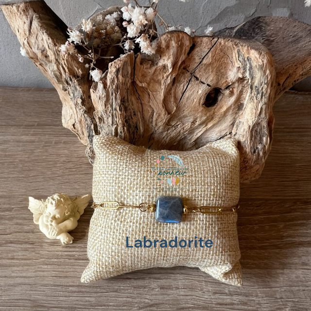 Bracelet en Labradorite – Protection Énergétique