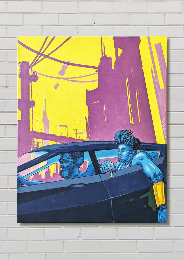 BADLAND / Châssis toile 40x50cm