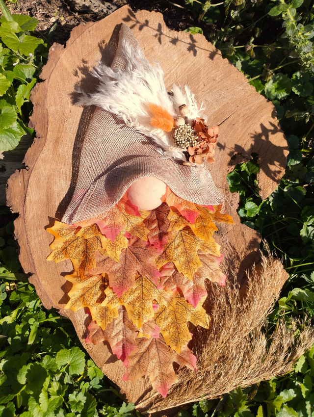 Gnome à suspendre - Fleurs séchées