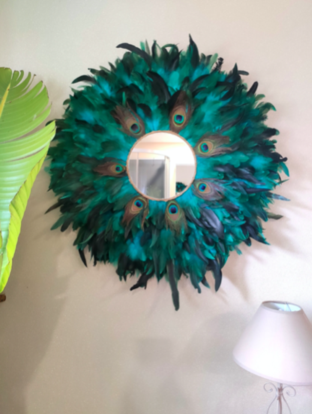 Jujuhat Plumes de paon et Plumes de coq