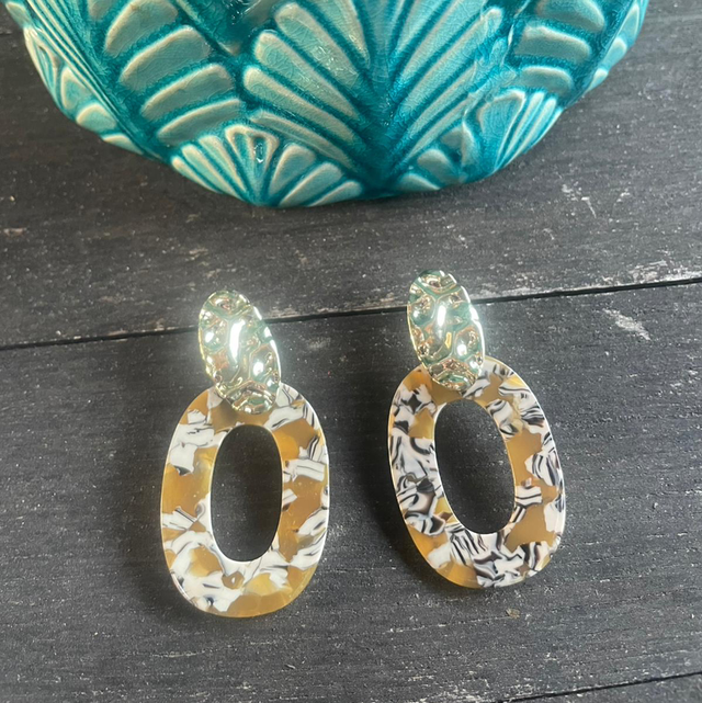 Boucle d’oreilles Ovalie