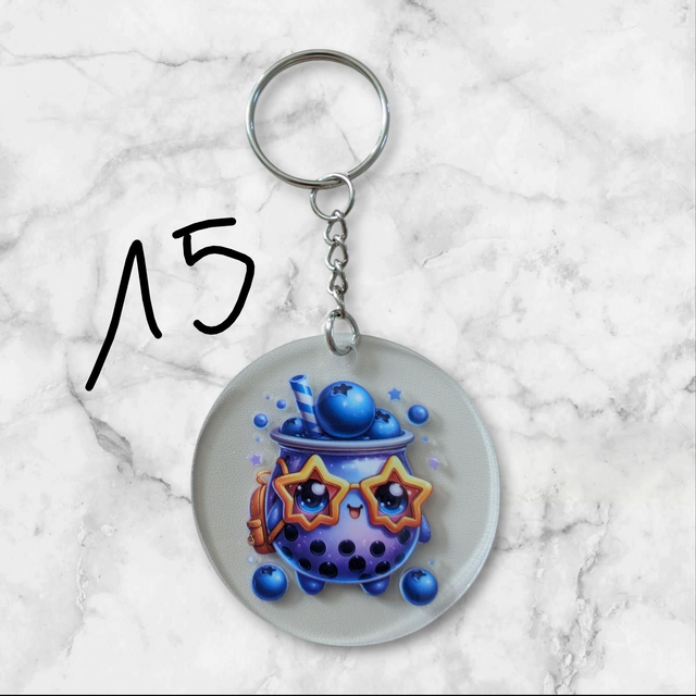 Porte clé uvdtf rond