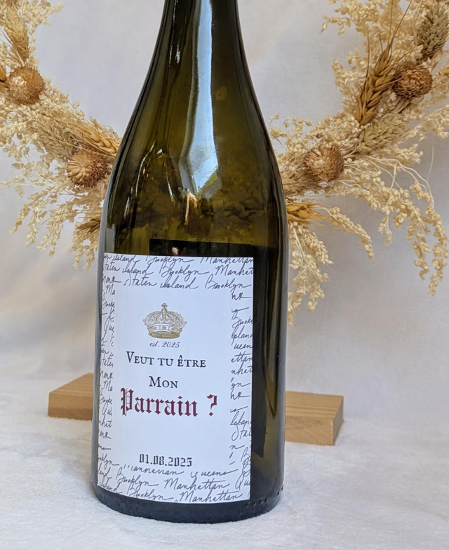 Bouteille de vin personnalisé 