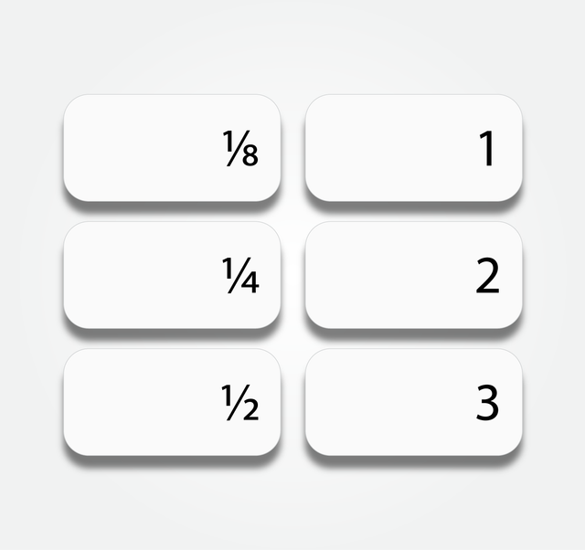 Reusable Numbered Filter Tabs (Set of 6)