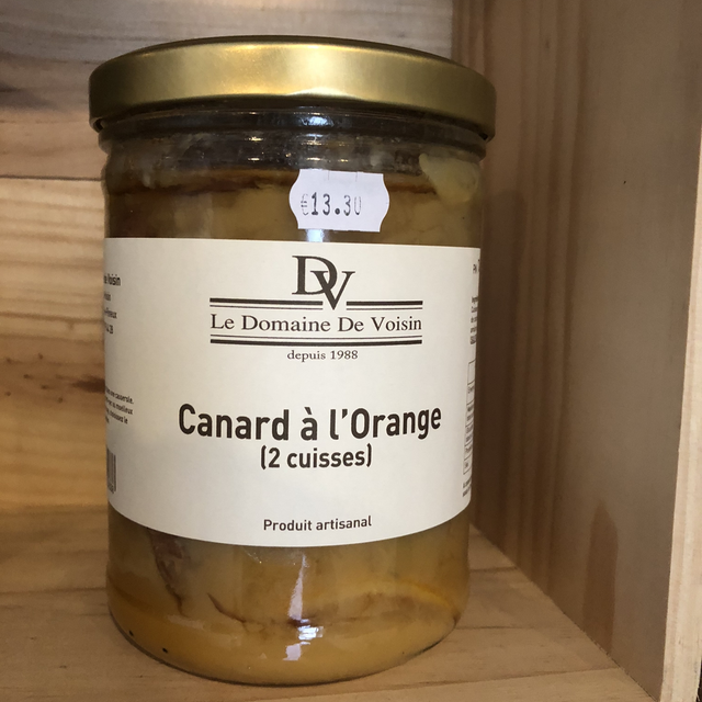Canard à l’orange - 2 cuisses , 740g, Domaine de Voisin (28)