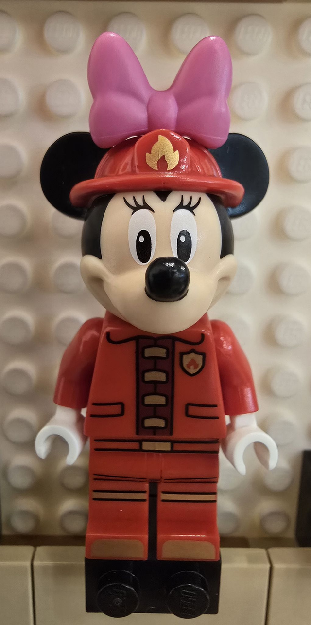 LEGO dis051 Minnie Maus Feuerwehr Minifigur