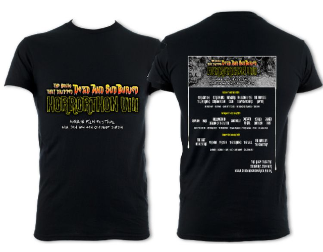 T-Shirt, The House That Dripped Dead And SudBuried: Horrorthon VIII With Backprint