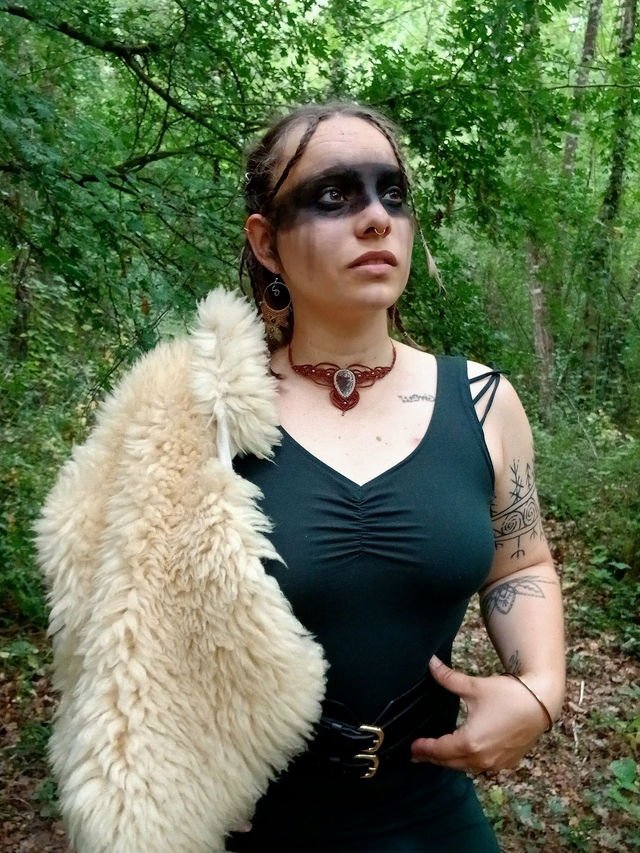 Flamme Volcanique – Agate crazy lace &amp; Jaspe rouge