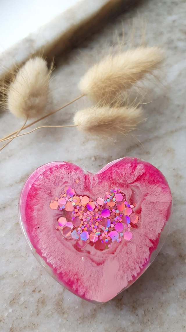 Phone Grip - Pink heart