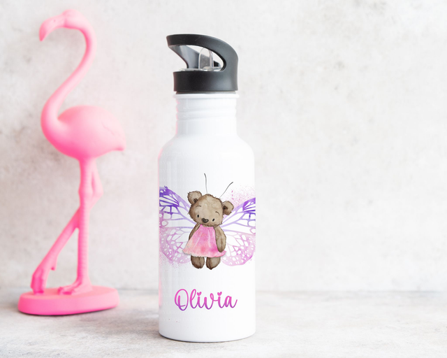 Personalised Teddy Fairy Water Bottle