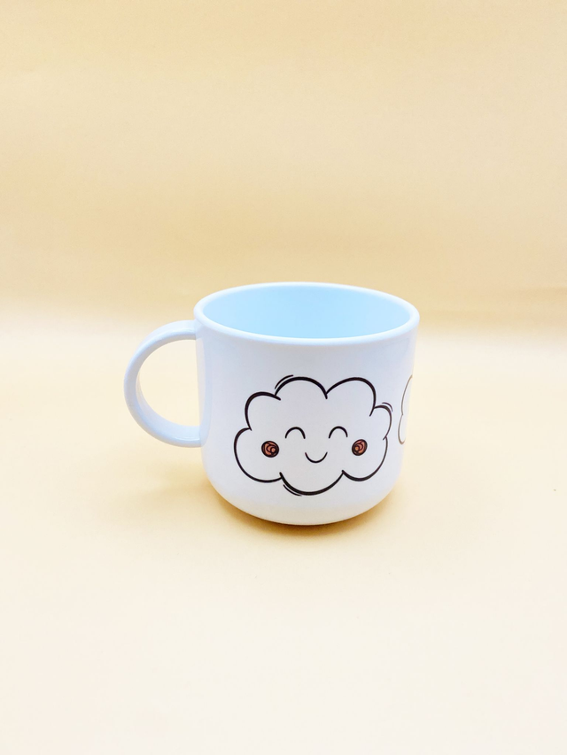 Cloud mini mug - Happy cloud mini mugs - Lightweight mini mug 