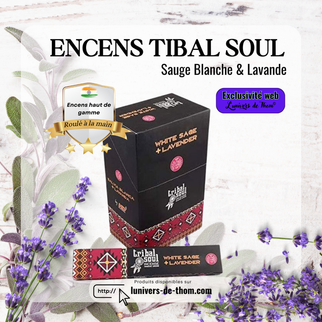 Encens Tribal Soul Sauge Blanche & Lavande