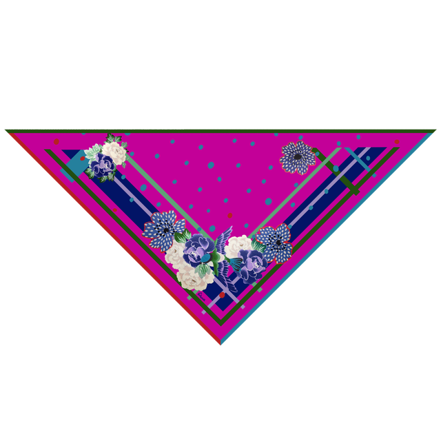 Foulard Châle Mésange - Laine, Soie et Cachemire - Rose Indien