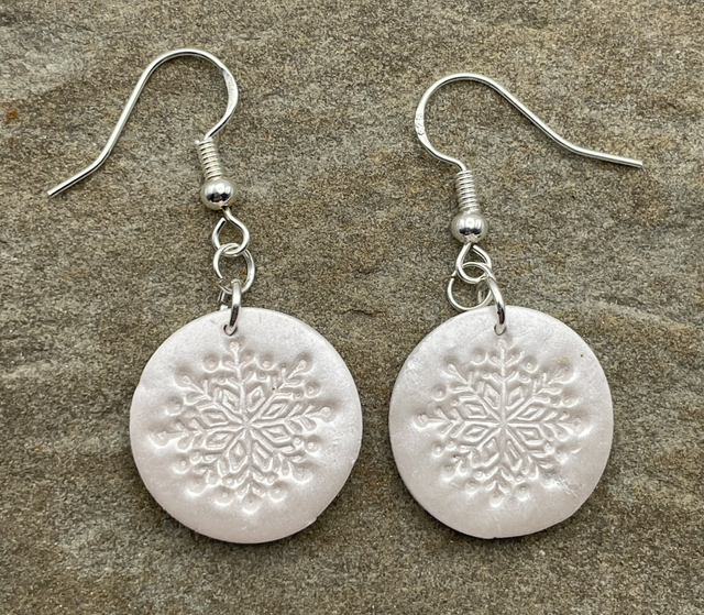 Embossed snowflakes