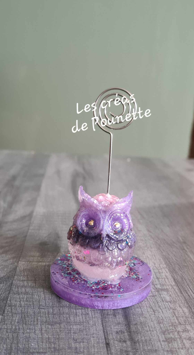 Porte photo chouette