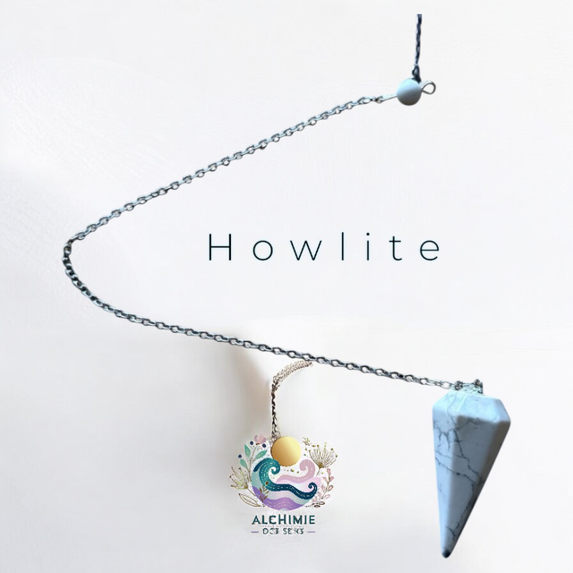 Pendule conique Howlite 3.5 cm