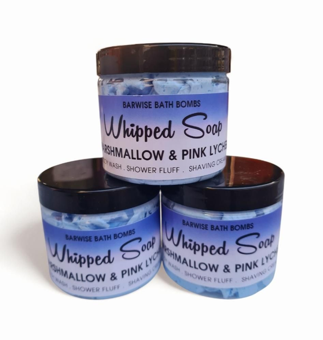 Marshmallow &amp; Pink Lychee Shower Whip