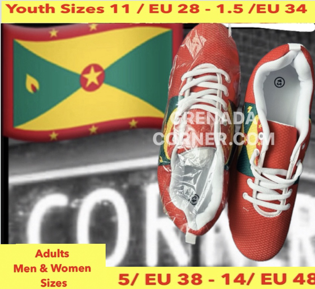 🇬🇩 GND GRENADA SPICE ISLE COLLECTION  - TRAINERS UNISEX ADULT SIZES