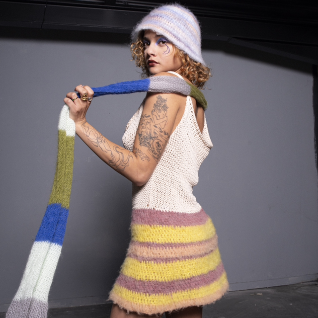 LOOK 8 - Écharpe fluffy 