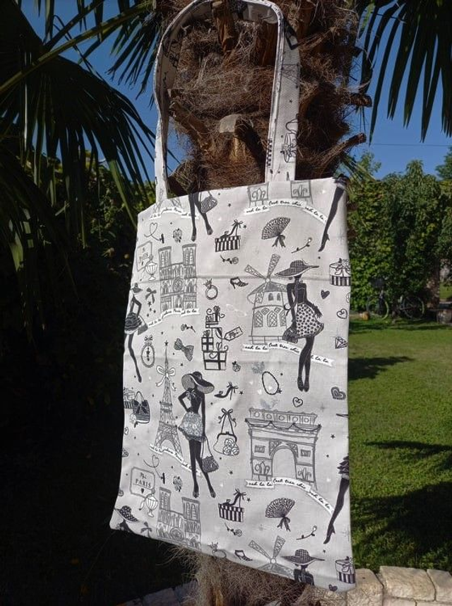 Totebag en tissu plusieurs motifs disponibles