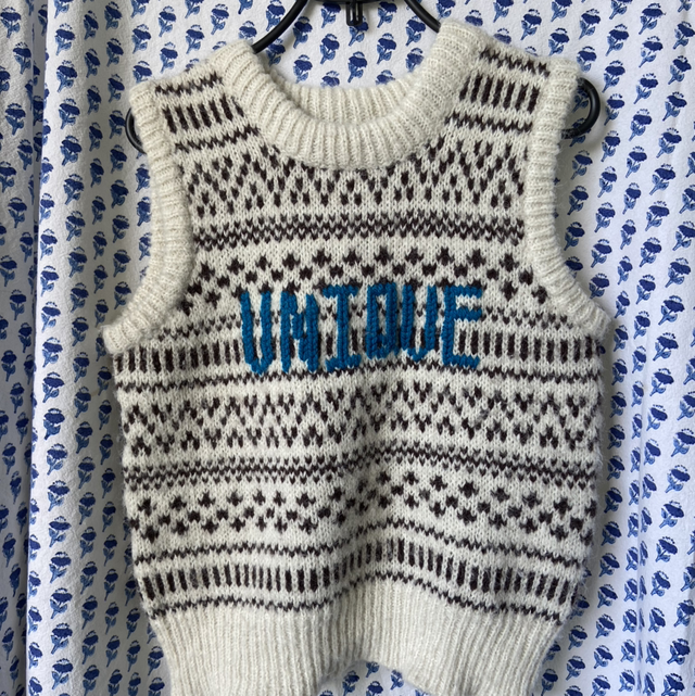 UNIQUE sweater vest upcycled