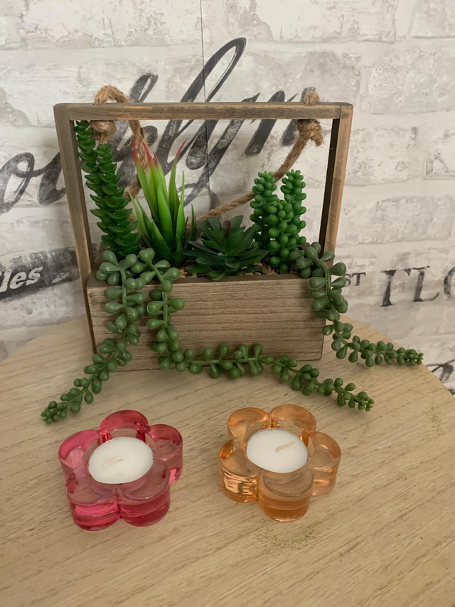 La fleur porte bougie