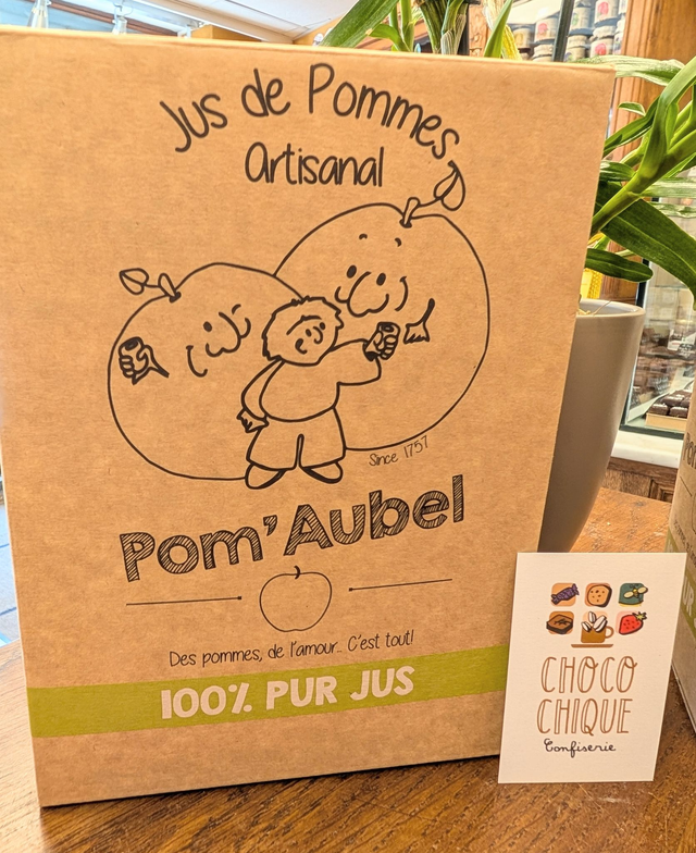 &quot;Pom&#039;Aubel&quot; Jus de Pomme artisanal d&#039;Aubel cubi de 3 l