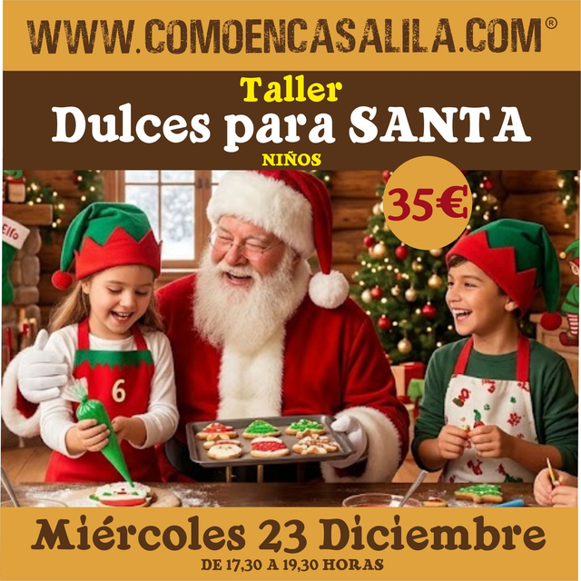 Taller Dulce Santa Niños