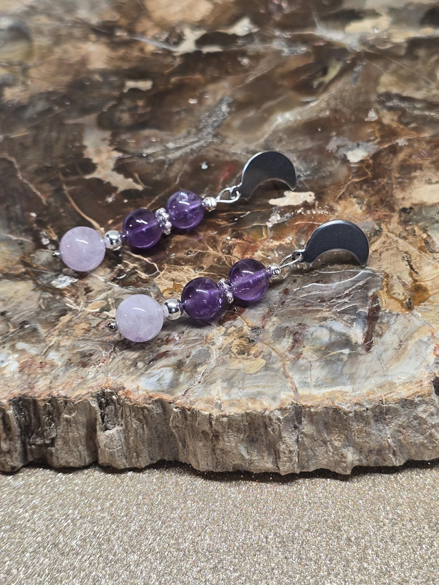 Boucles d'oreilles Améthyste 