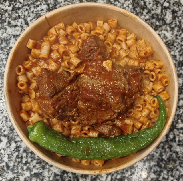 Pâtes Tunisiennes au Boeuf