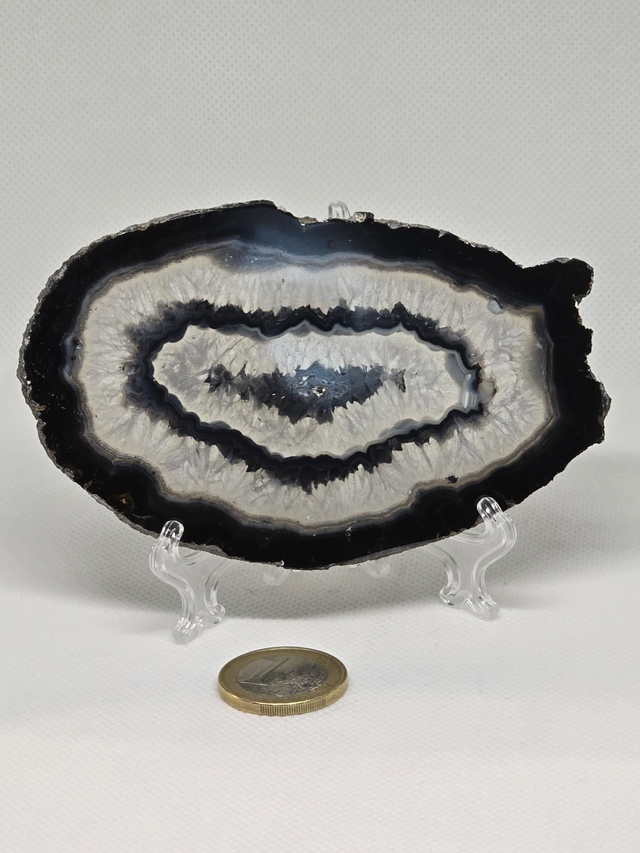 Tranche d'Agate + support 