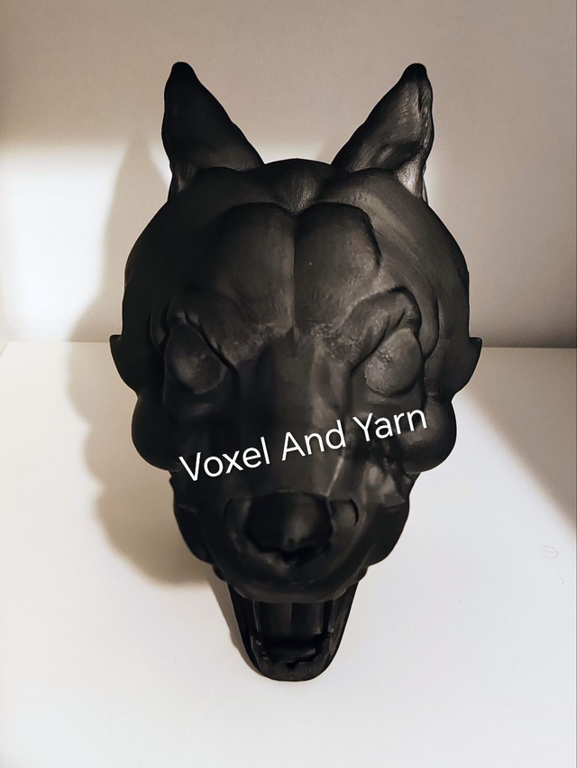 Support pour manette en tête de loup