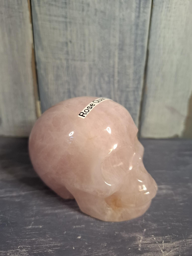 Rose Quartz Skull