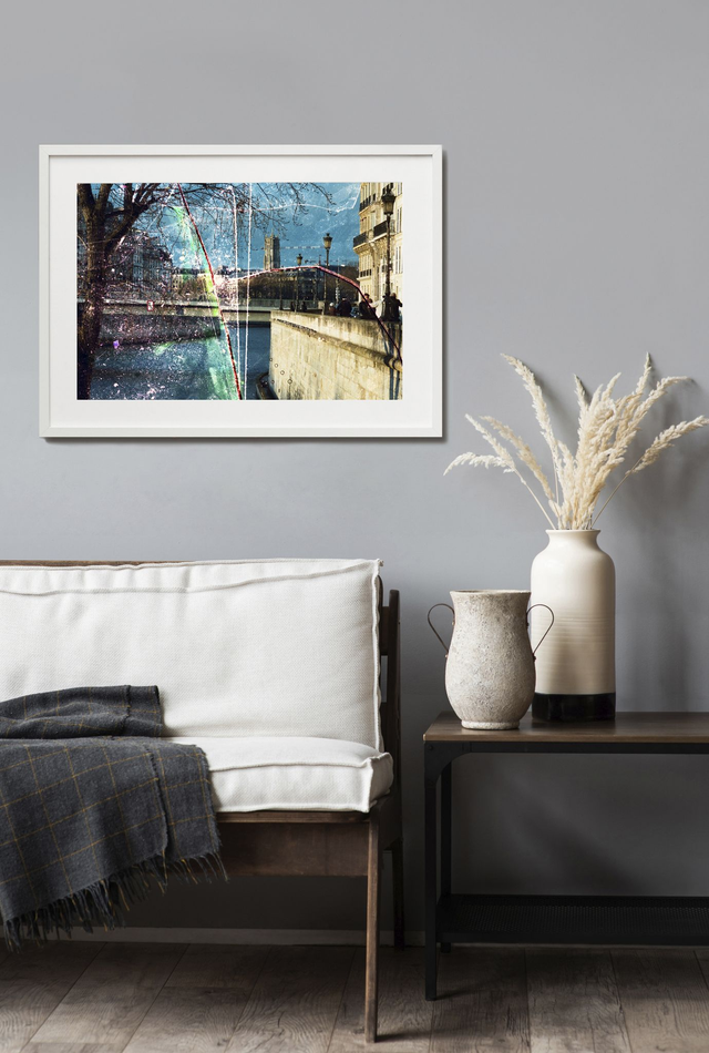 création, photographie expérimental : "seine-Paris" : La Tour Saint Jacques