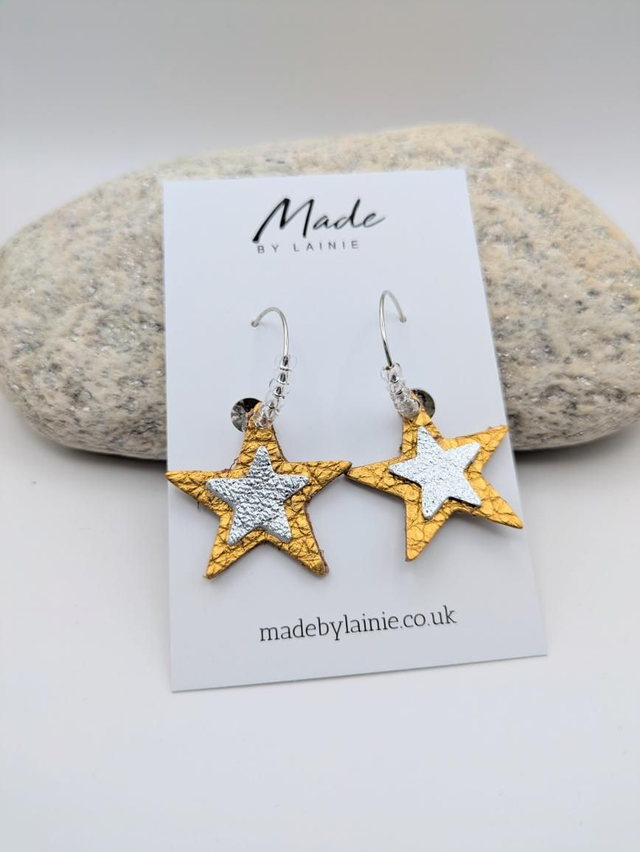 Star Hoop Earrings