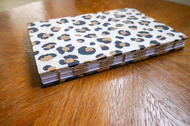 Carnet A5 rigide leopard bi-face