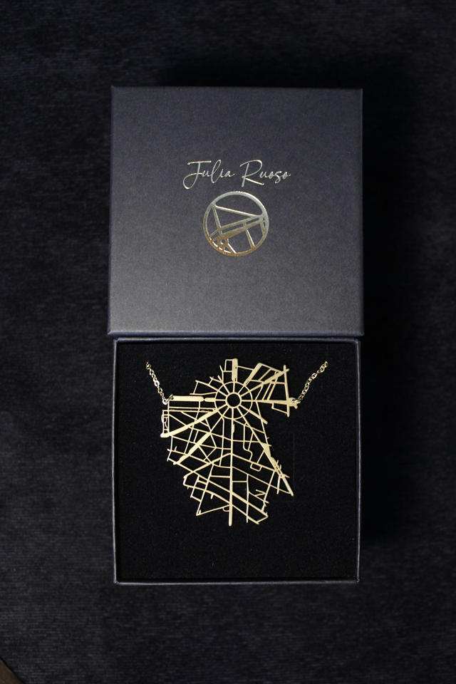 Paris - Arc de Triomphe, Champs-Élysées | Collier | Laiton | Dédale