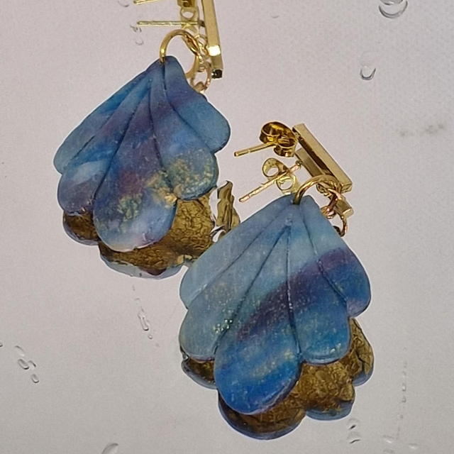 Balkje blauw en goud