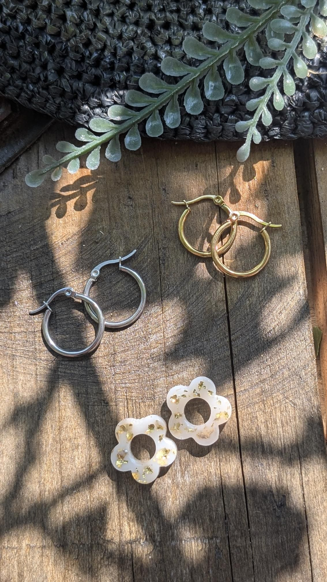 Boucles d&#039;oreilles fleurs