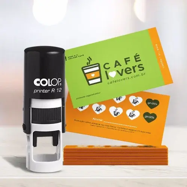 200x Cartões Fidelização + Carimbo