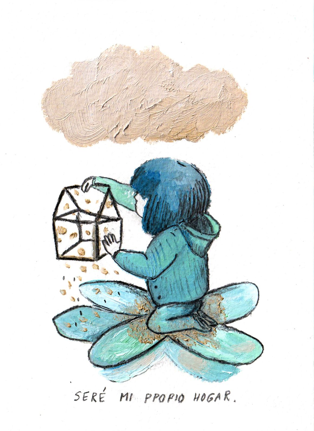 Yo seré mi propio hogar. Postal.