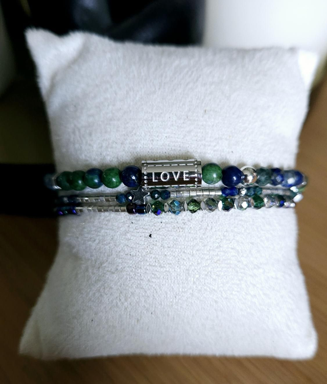 Bracelet triple rangs love