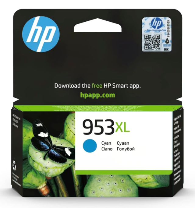 953 original hp xl  cyan 1450 pages 953XLCOID
