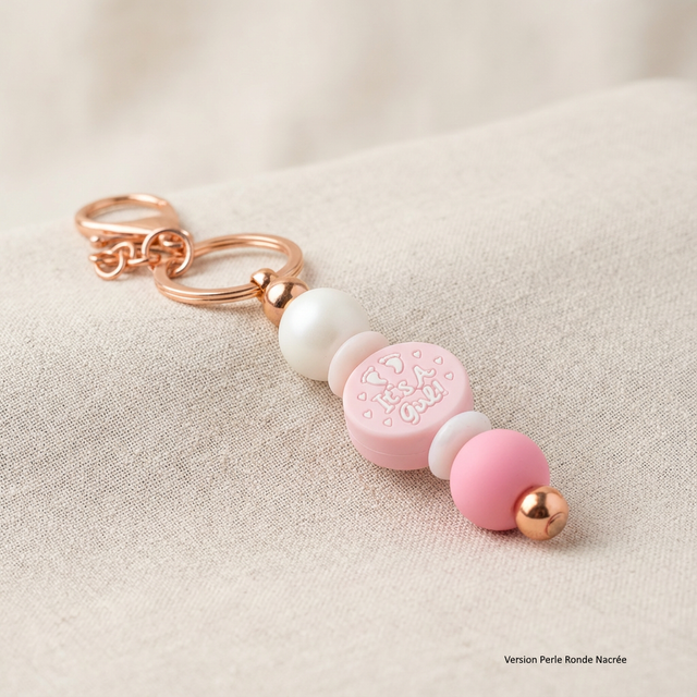 Porte-clé "It's a girl" - Naissance