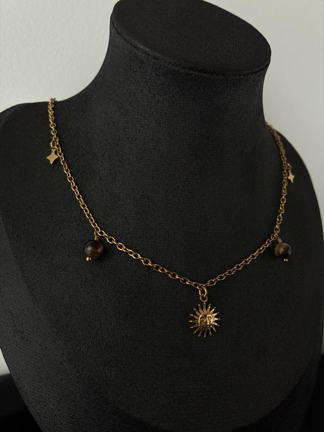 Collier Soleil de Tigre Doré