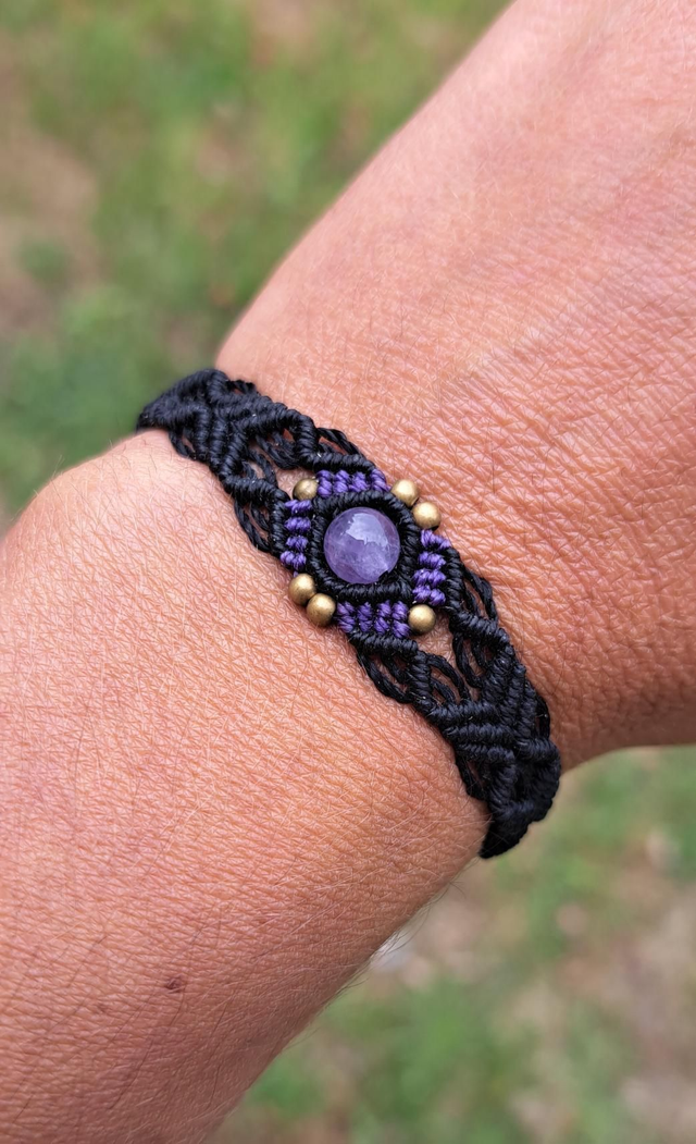 Bracelet micro-macramé Arabesque
